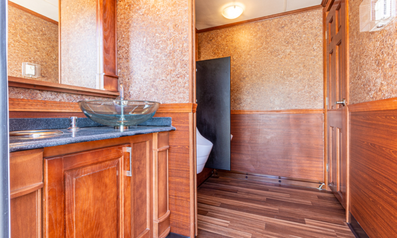 Luxury Portable Restroom - Interior