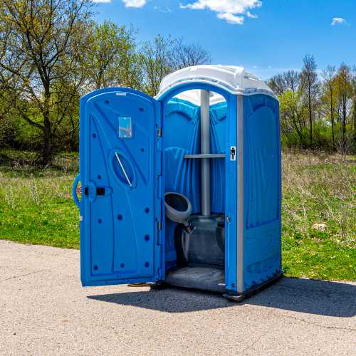 Blue Single Restroom